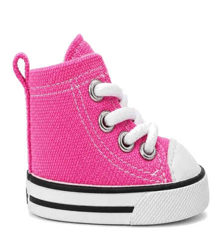Pink Zoomies dog sneakers for Yorkshire Terriers